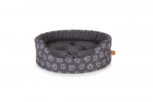 Oval bed with cushion MODERN L